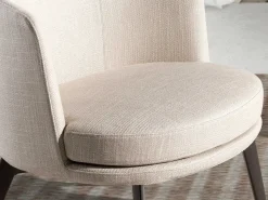 Best Angel Cerda Poltrona em tecido creme 5108 Branco
