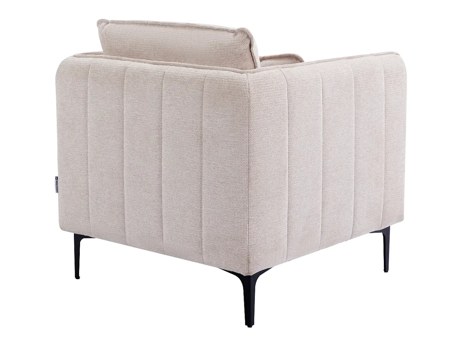Poltrona*Vente-unique Poltrona em tecido de cor estilo contemporâneo TORMELDA Bege