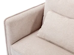 Poltrona*Vente-unique Poltrona em tecido de cor estilo contemporâneo TORMELDA Bege