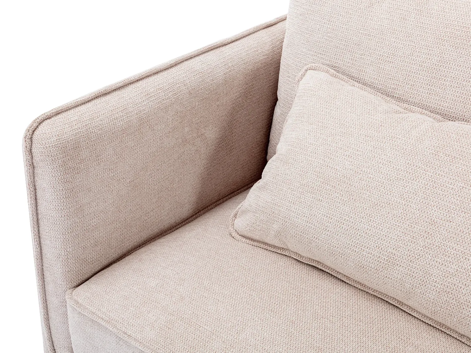 Poltrona*Vente-unique Poltrona em tecido de cor estilo contemporâneo TORMELDA Bege