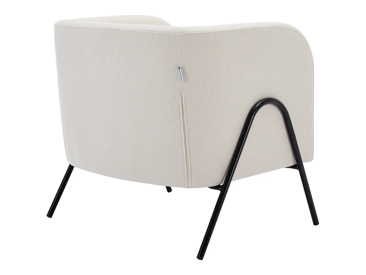 Poltrona|Vente-unique Poltrona em tecido de cor e estilo design - BLINODA Bege