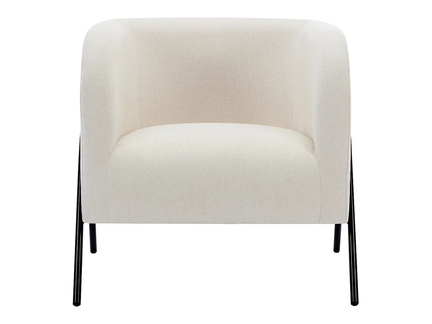 Poltrona|Vente-unique Poltrona em tecido de cor e estilo design - BLINODA Bege