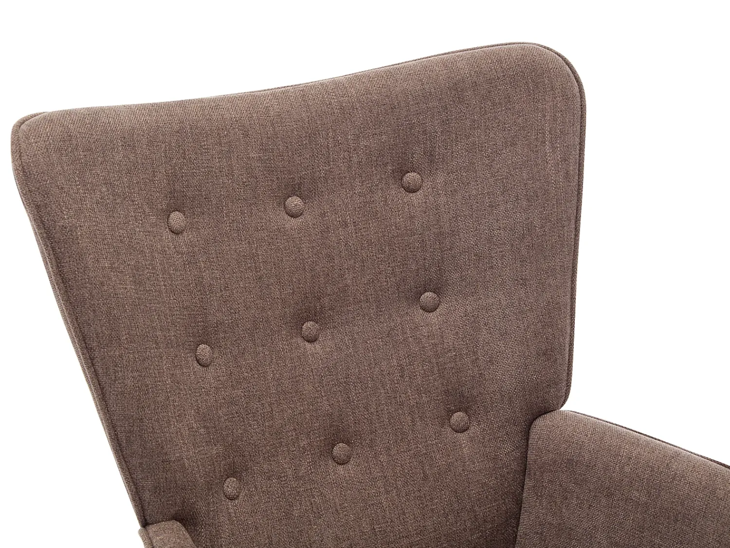 Poltrona|Vente-unique Poltrona em tecido capitonê, estilo escandinavo VATELY Taupe
