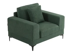 Poltrona*Vente-unique Poltrona em tecido texturizado de cor - JAMOLO Verde