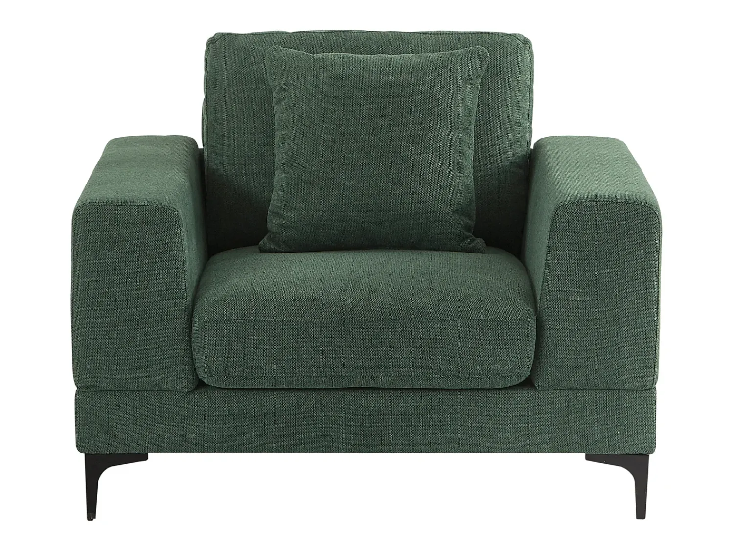 Poltrona*Vente-unique Poltrona em tecido texturizado de cor - JAMOLO Verde