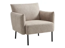 Online Vente-unique Poltrona em tecido texturizado de cor GERALDIA Bege