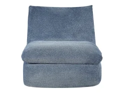 Poltrona|Vente-unique Poltrona em tecido texturizado moderno cor LOLEVA Azul