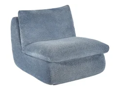 Poltrona|Vente-unique Poltrona em tecido texturizado moderno cor LOLEVA Azul
