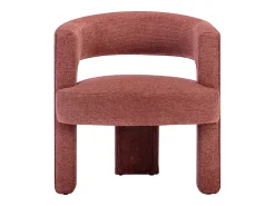 Vente-unique Poltrona em tecido texturizado cor - FONTANOVA Terracota