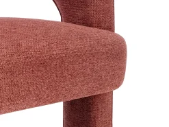 Vente-unique Poltrona em tecido texturizado cor - FONTANOVA Terracota