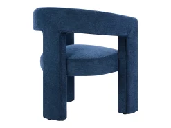 Hot Vente-unique Poltrona em tecido texturizado estilo design FAVINA Azul