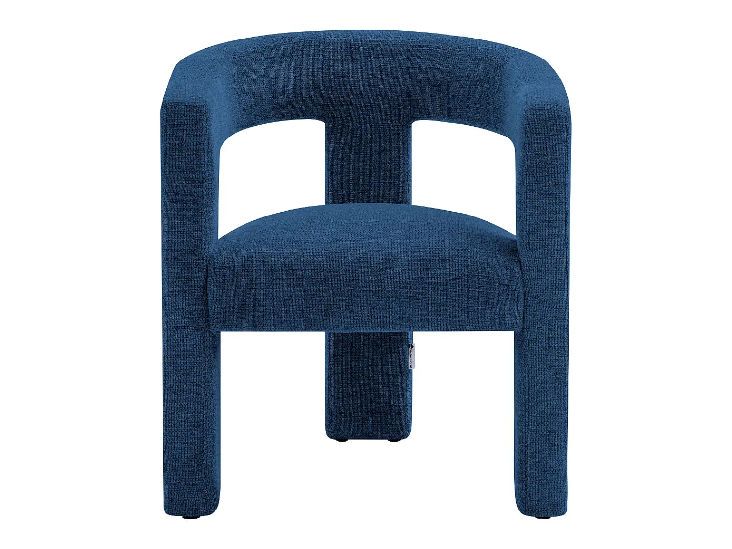 Hot Vente-unique Poltrona em tecido texturizado estilo design FAVINA Azul