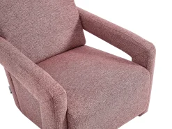 Poltrona|Vente-unique Poltrona em tecido texturizado terracota ISPARTA Rosa