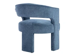 Poltrona*Vente-unique Poltrona em tecido texturizado cor - FONTANOVA Azul