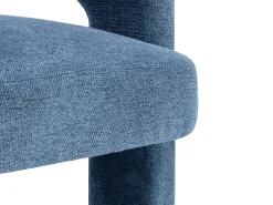 Poltrona*Vente-unique Poltrona em tecido texturizado cor - FONTANOVA Azul