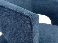 Poltrona*Vente-unique Poltrona em tecido texturizado cor - FONTANOVA Azul