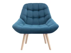Poltrona|Vente-unique Poltrona em veludo azul-esverdeado estilo escandinavo LUOSTO Azul esverdeado