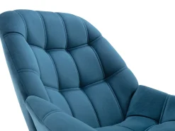 Poltrona|Vente-unique Poltrona em veludo azul-esverdeado estilo escandinavo LUOSTO Azul esverdeado