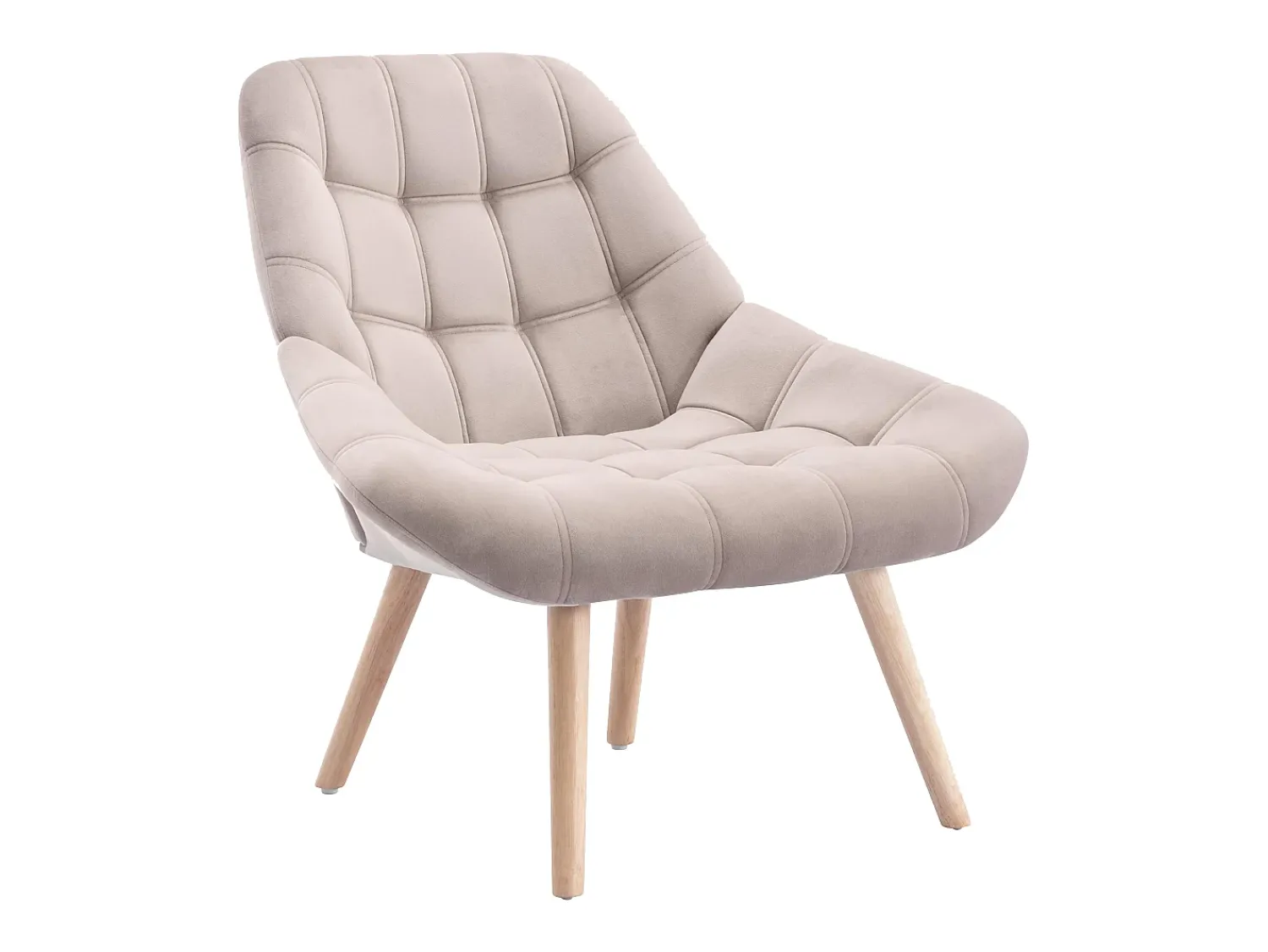 Vente-unique Poltrona em veludo estilo escandinavo acolchoado LUOSTO^ Poltrona