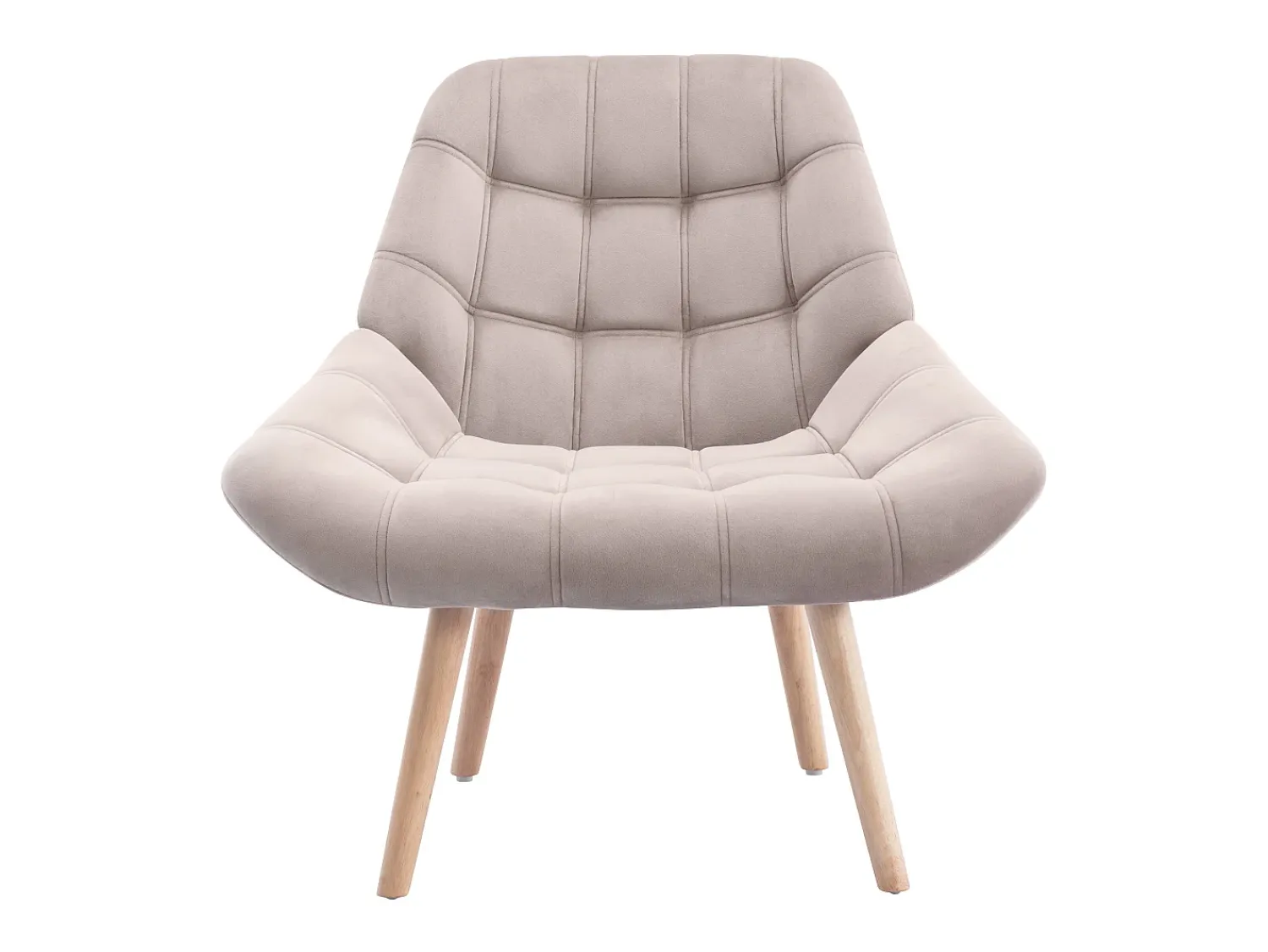 Vente-unique Poltrona em veludo estilo escandinavo acolchoado LUOSTO^ Poltrona