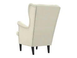 Poltrona*vidaxl Poltrona em veludo nata Branco