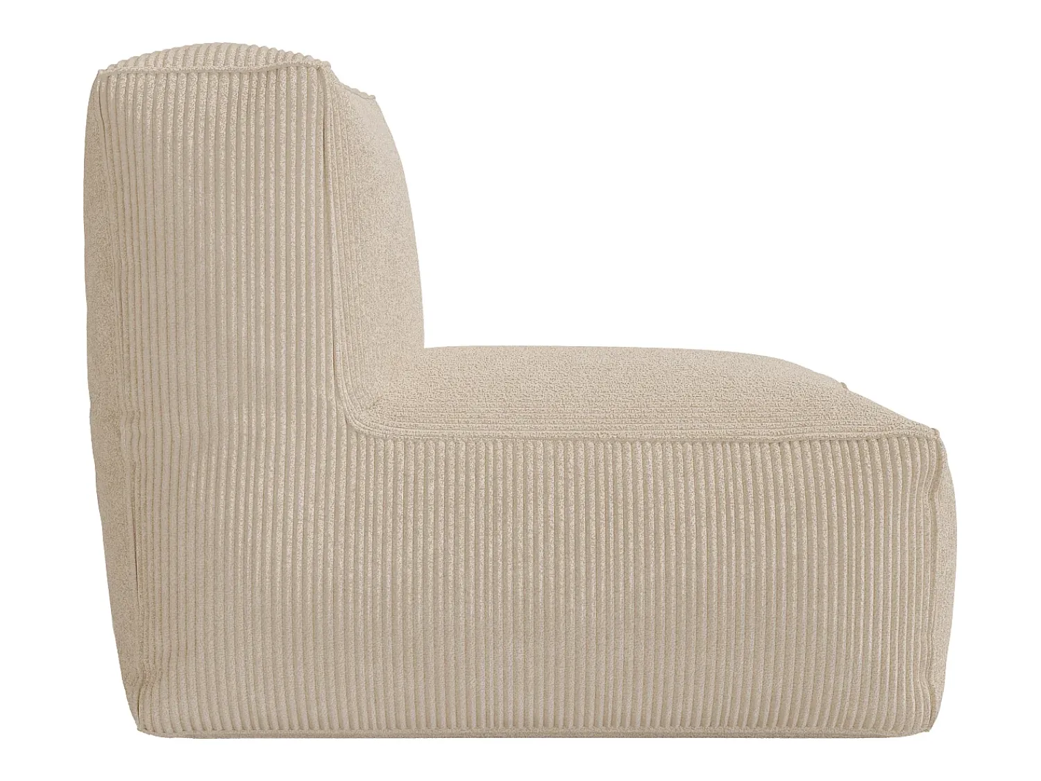 Vente-unique Poltrona em veludo canelado estilo contemporâneo NOUMARA^ Poltrona|Sofá