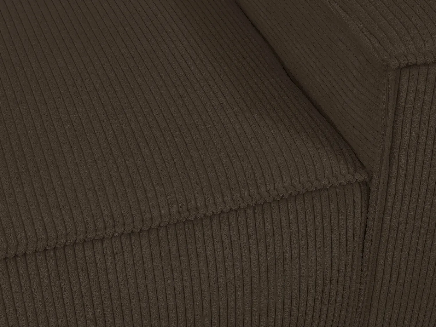 Poltrona*Vente-unique Poltrona em veludo canelado com estilo design AMELIA Castanho