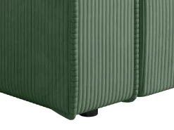 Vente-unique Poltrona em veludo canelado verde amêndoa de estilo design AMELIA^ Poltrona