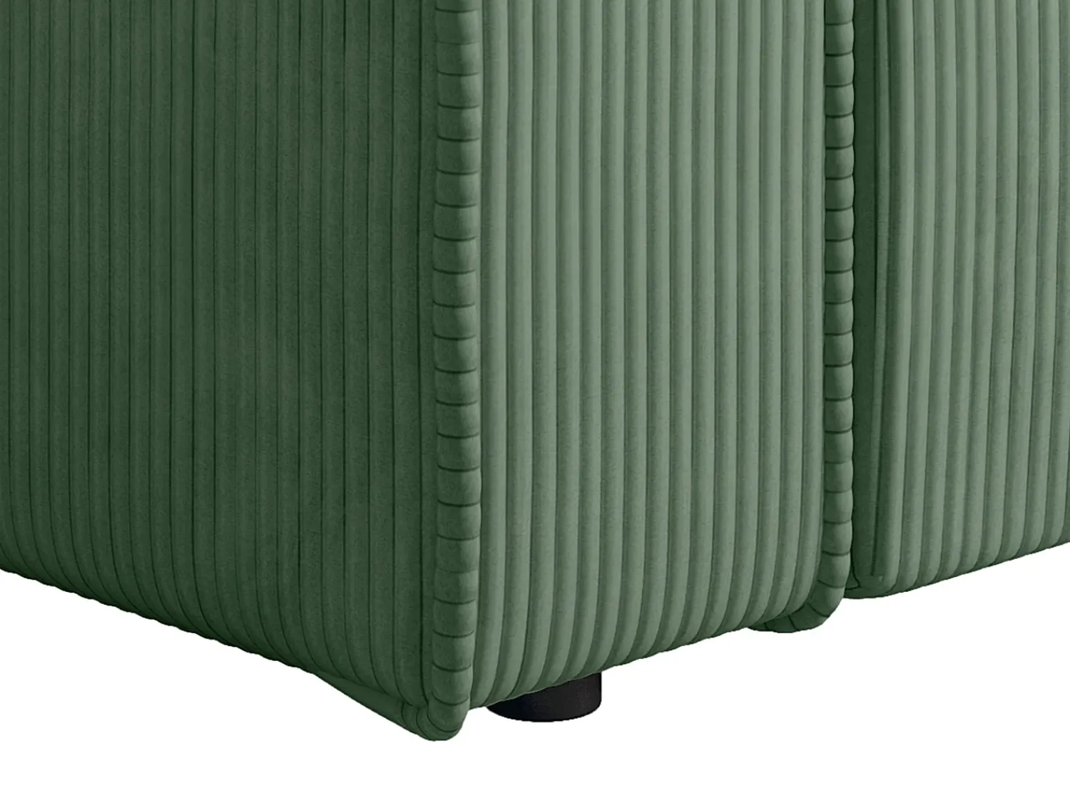 Vente-unique Poltrona em veludo canelado verde amêndoa de estilo design AMELIA^ Poltrona