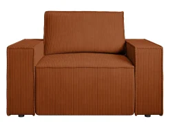 Vente-unique Poltrona em veludo canelado de estilo design AMELIA^ Poltrona
