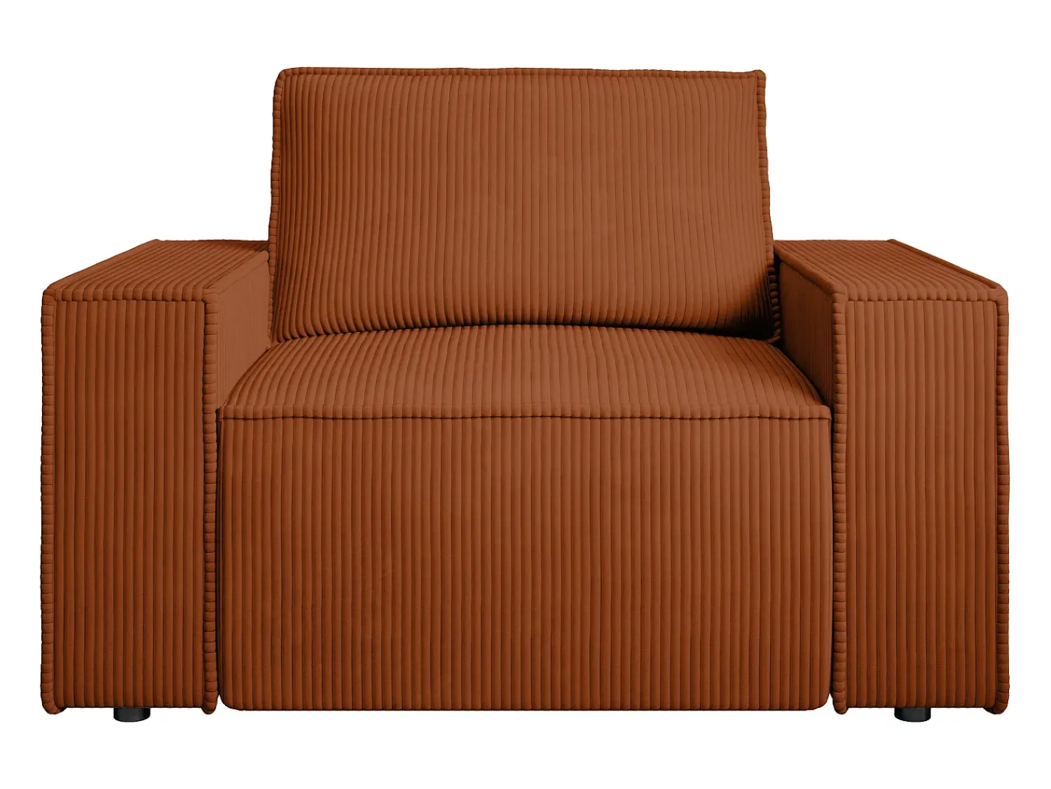 Vente-unique Poltrona em veludo canelado de estilo design AMELIA^ Poltrona
