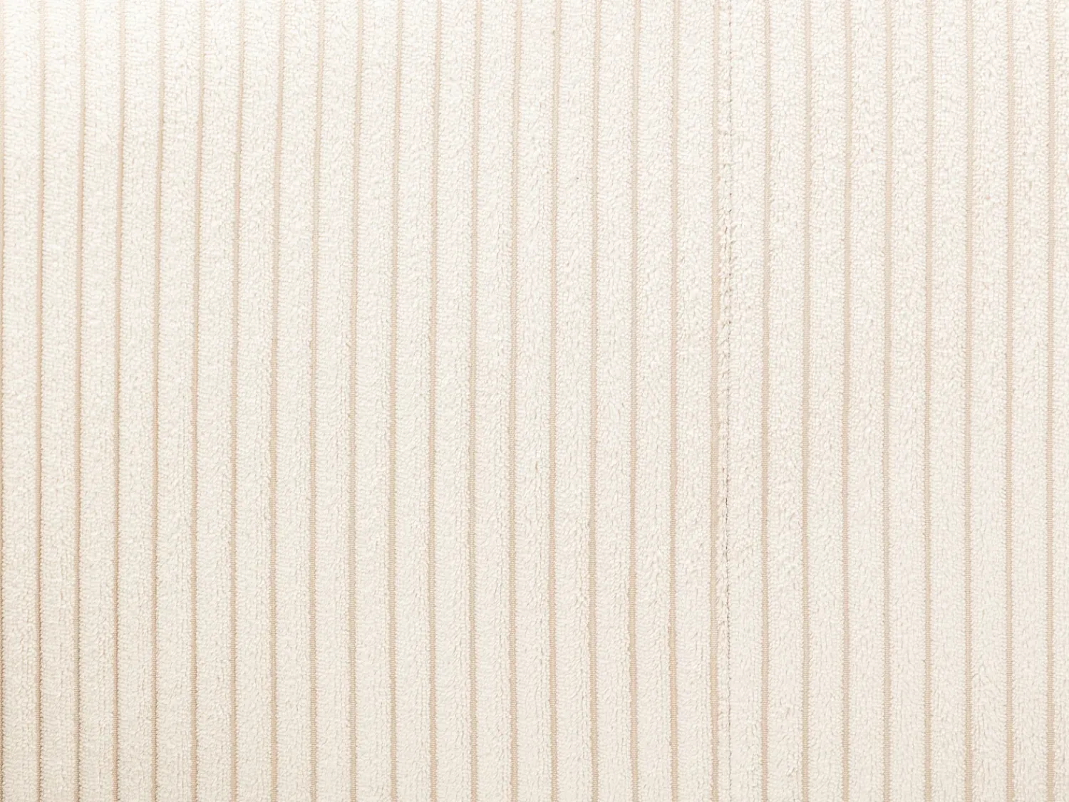 Vente-unique Poltrona em veludo canelado cor estilo design OSSANA Creme
