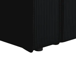 Poltrona|Vente-unique Poltrona em veludo canelado de estilo design AMELIA Preto