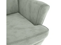 Poltrona|vidaxl Poltrona em veludo -claro Cinzento