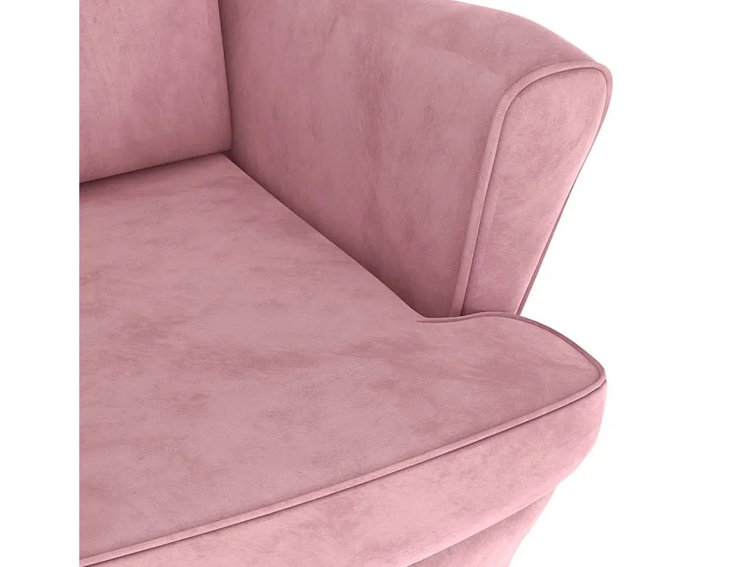 Discount vidaxl Poltrona em veludo cor-de- Rosa