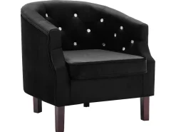 Poltrona* Poltrona em veludo PT109962 Preto