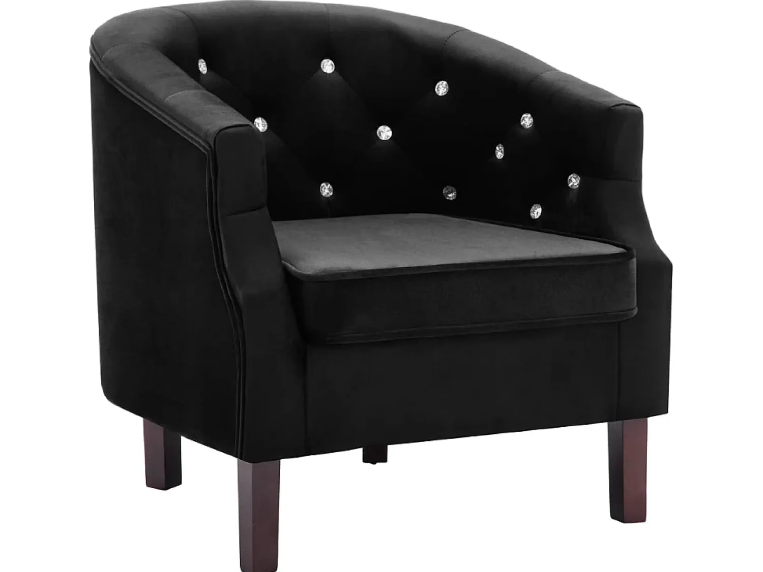 Poltrona* Poltrona em veludo PT109962 Preto