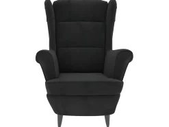 Discount Poltrona em veludo PT290735 Preto