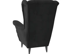 Discount Poltrona em veludo PT290735 Preto