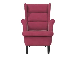 Best vidaxl Poltrona em veludo tinto Vermelho