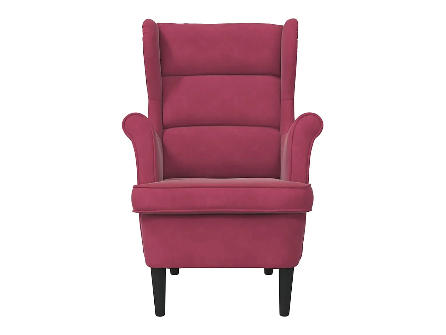 Best vidaxl Poltrona em veludo tinto Vermelho