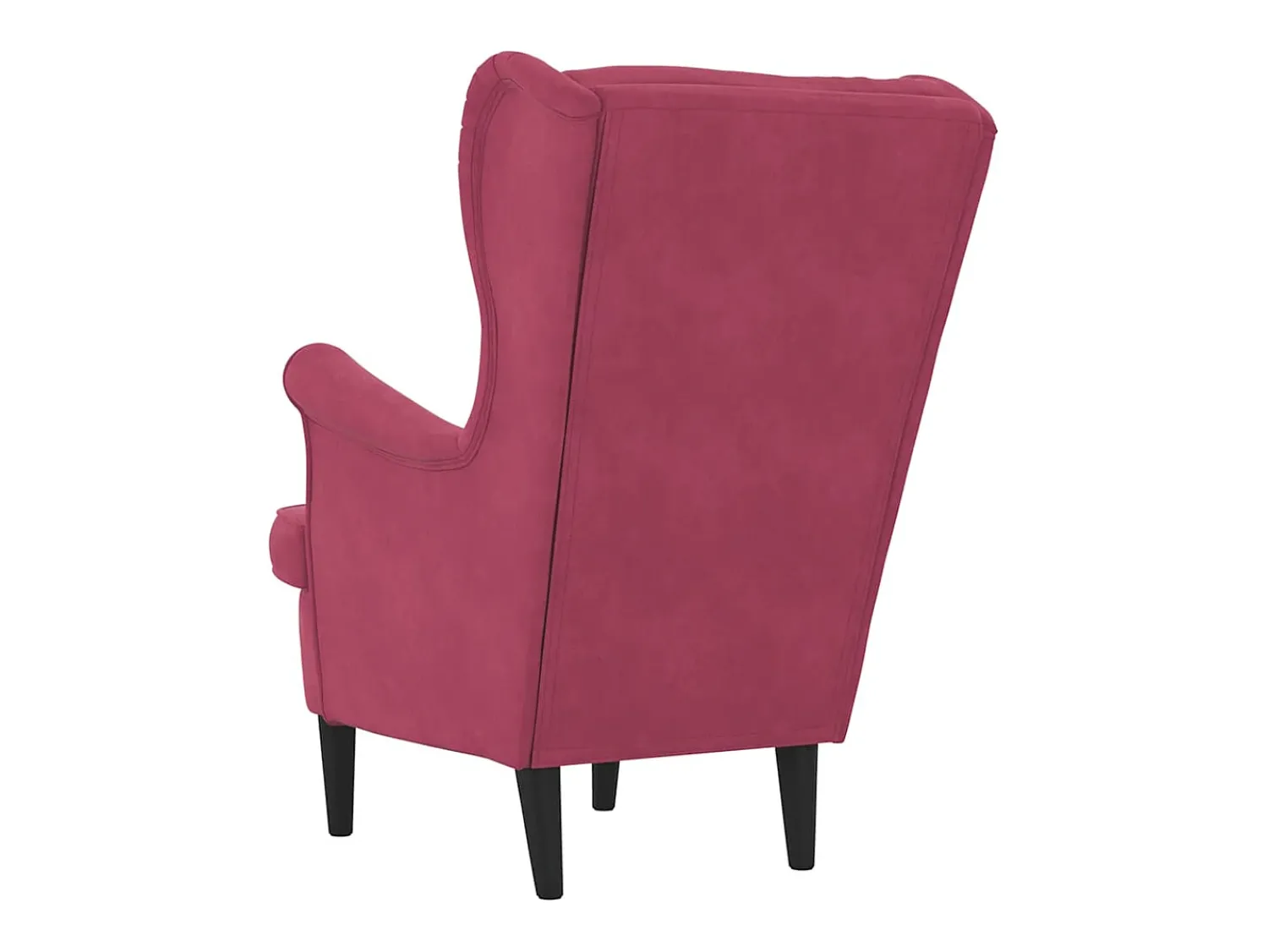 Best vidaxl Poltrona em veludo tinto Vermelho