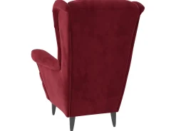 Poltrona| Poltrona em veludo tinto PT482807 Vermelho