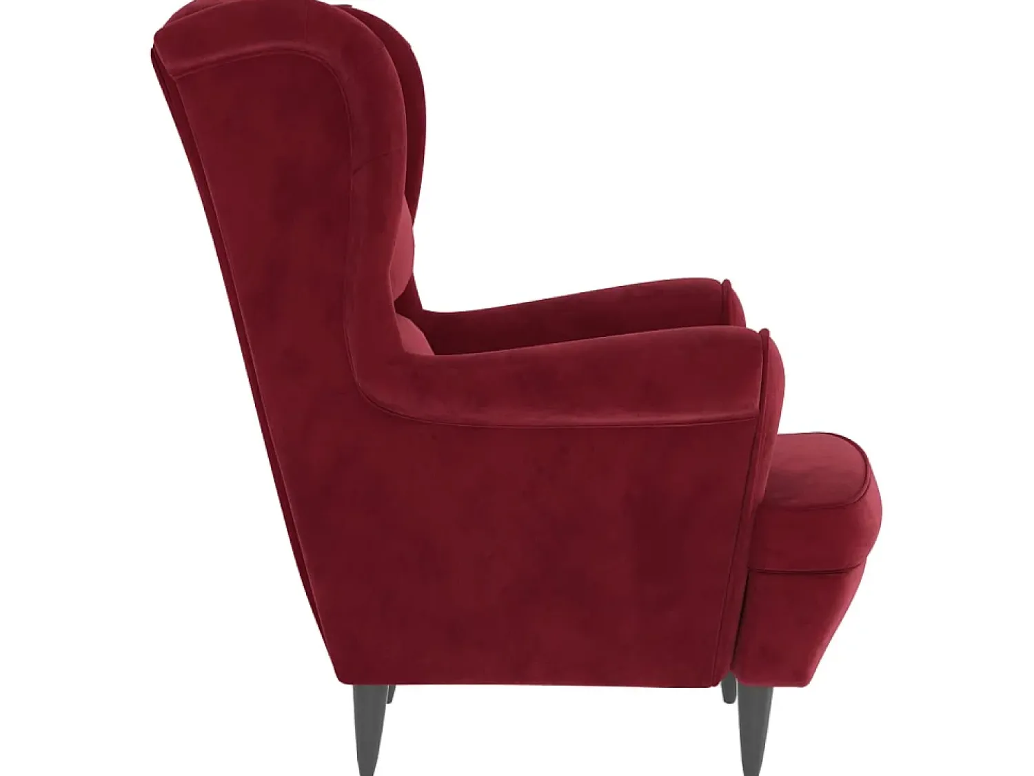 Poltrona| Poltrona em veludo tinto PT482807 Vermelho