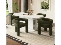 Poltrona* Poltrona ergonômica feita de tecido de pelúcia – confortável, elegante e versátil. Verde esmeralda