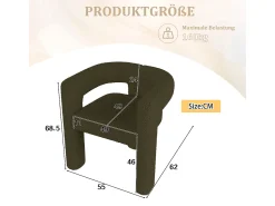 Poltrona* Poltrona ergonômica feita de tecido de pelúcia – confortável, elegante e versátil. Verde esmeralda