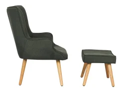 Online Habitat et jardin Poltrona estilo escandinavo tecido "Odense" - 1 lugar - Cinza escuro Cinzento