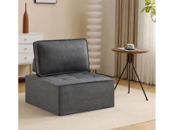 Sofá* Poltrona estofada com capa. Sofá-pufe para sala, quarto, quarto de hóspedes ou infantil. Pequeno conjunto de assentos. Cinzento