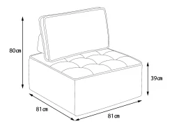 Sofá* Poltrona estofada com capa. Sofá-pufe para sala, quarto, quarto de hóspedes ou infantil. Pequeno conjunto de assentos. Cinzento