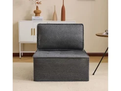 Sofá* Poltrona estofada com capa. Sofá-pufe para sala, quarto, quarto de hóspedes ou infantil. Pequeno conjunto de assentos. Cinzento